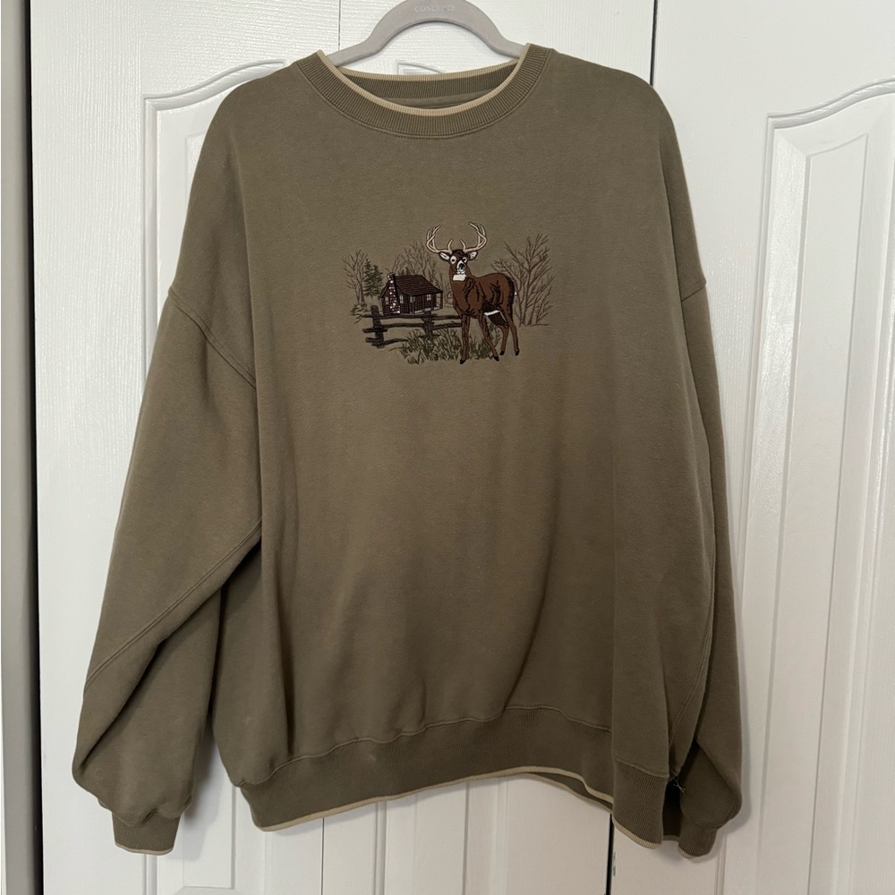 Vintage deer crew